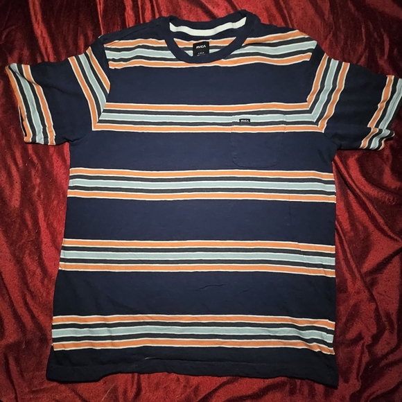 RVCA Other - RVCA Navy Striped T-Shirt